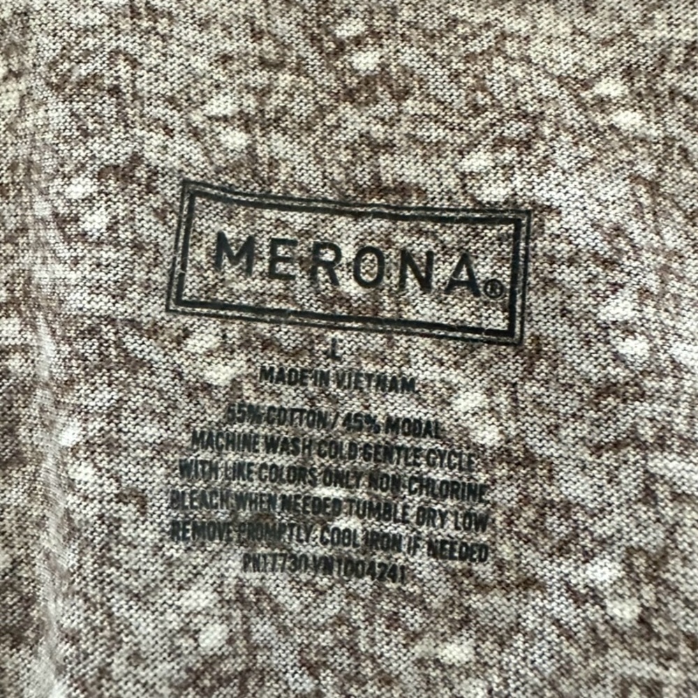 Coquette Brown Merona Blouse With Tie - Picture 3 of 6